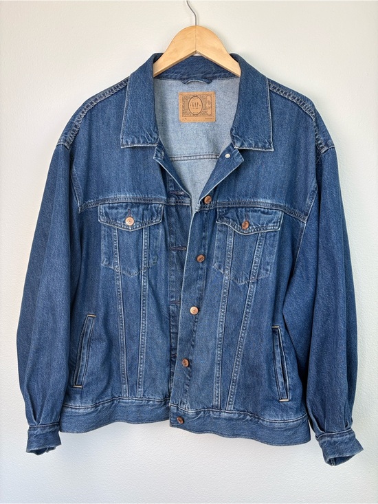 Gap x DOEN Jackets & Blazers - RARE Gap x DÔEN Oversized Icon Denim Jacket Jean Blue XL Like New NWOT